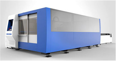 Chiny 20mm Carbon Steel CNC Fiber Laser Cutting machine with 2000W , exchanger table dostawca