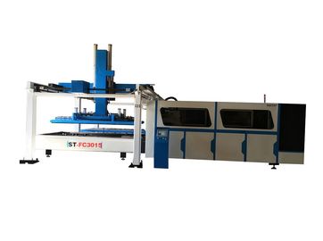 Chiny W pełni automatyczna maszyna do cięcia laserowego CNC z metalowymi włóknami z systemem załadunku i rozładunku dostawca
