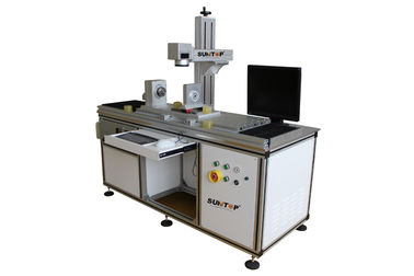 Chiny Customized  Fiber Laser Marking Machine for Cylindrical Surface and Round Products dostawca